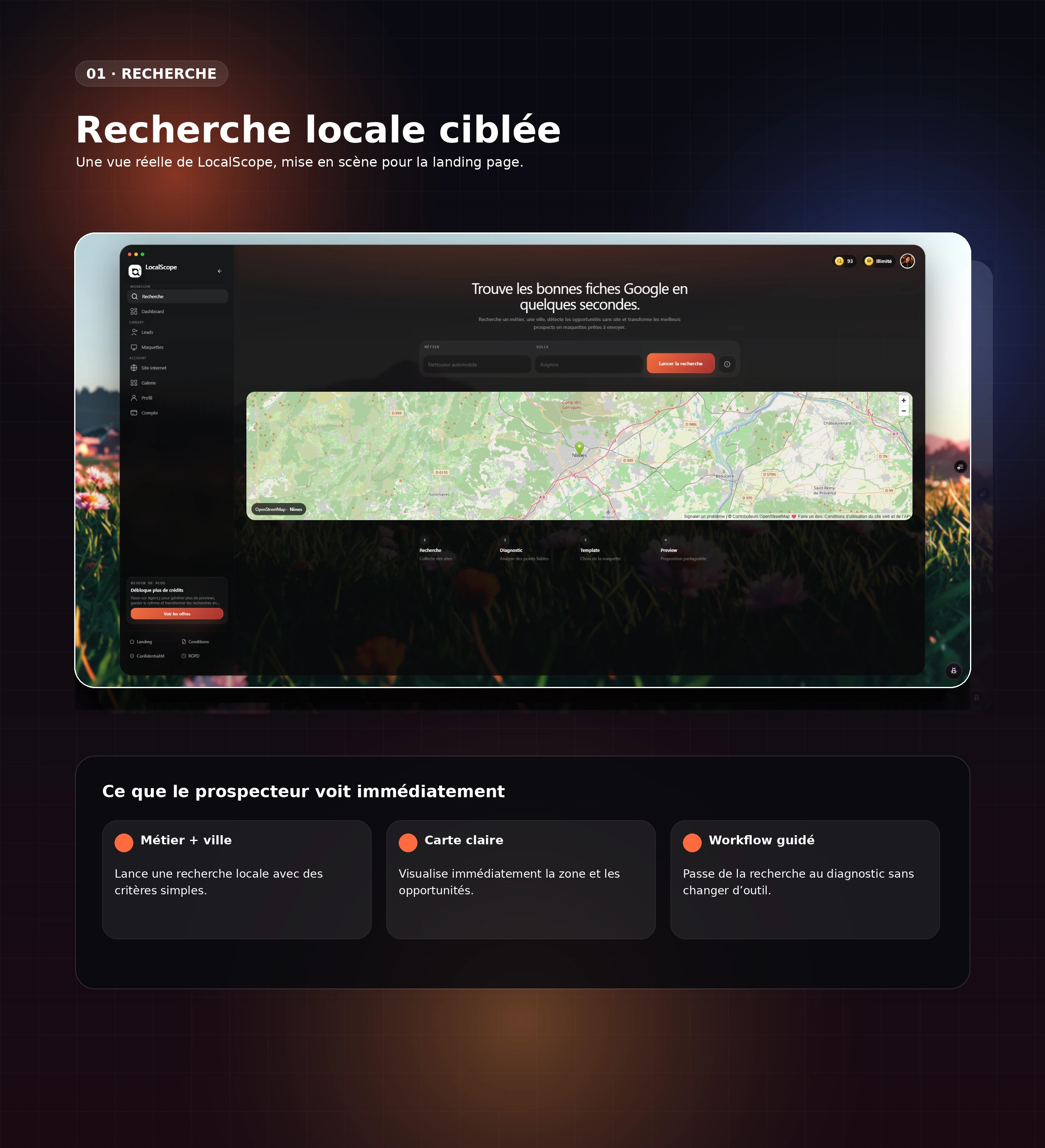 Recherche locale ciblée dans LocalScope